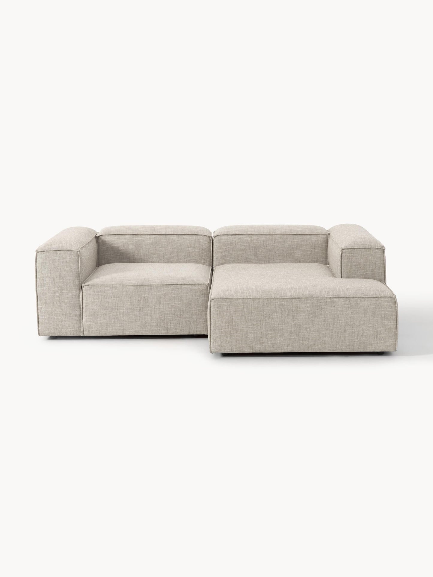 Lennox Modular Linen Blend Corner Sofa (2-Seater)