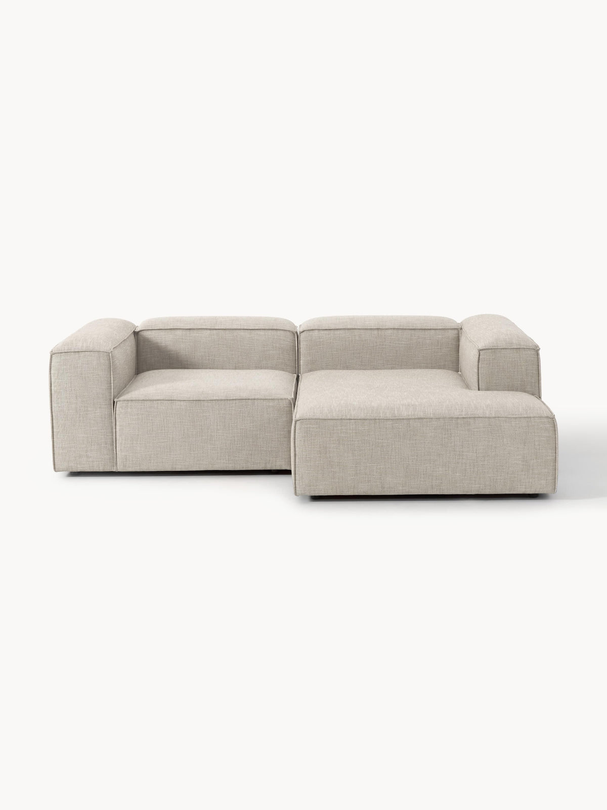 Lennox Modular Linen Blend Corner Sofa (2-Seater)