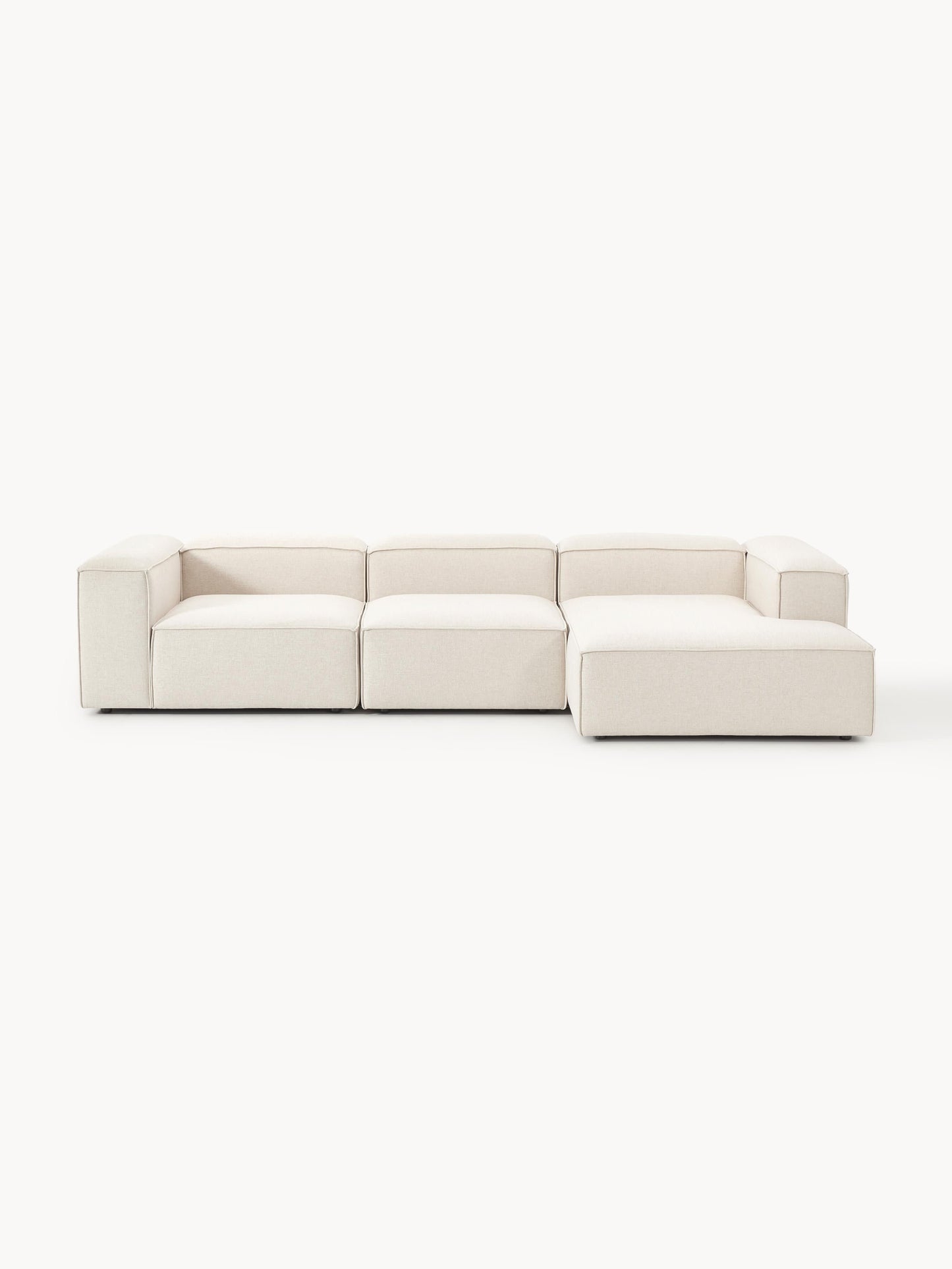 Lennox Modular Linen Blend Corner Sofa (4-Seater)