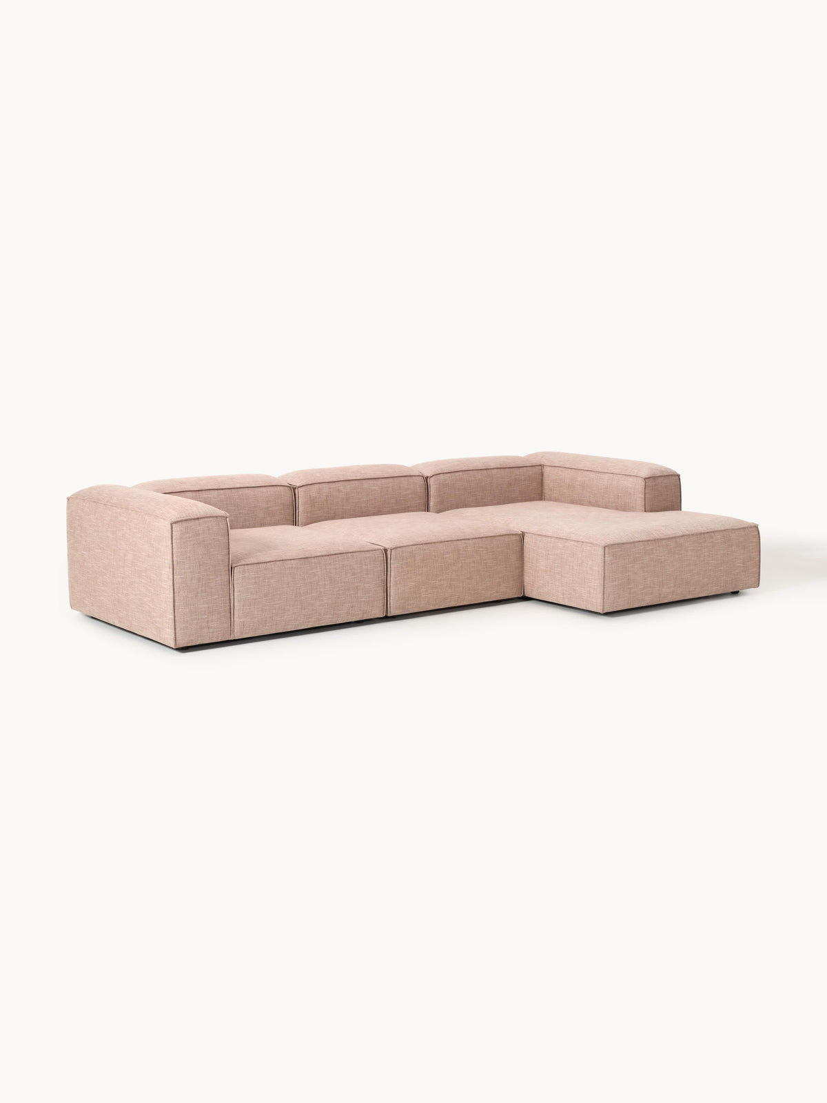 Lennox Modular Linen Blend Corner Sofa (4-Seater)
