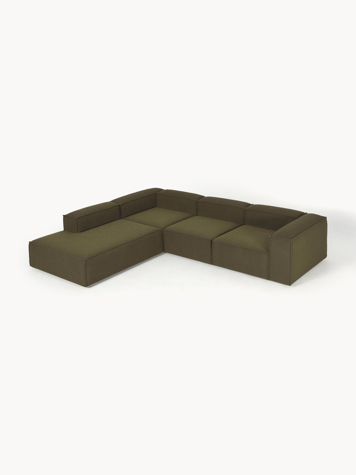 Lennox Modular XL Bouclé Corner Sofa (4-Seater)