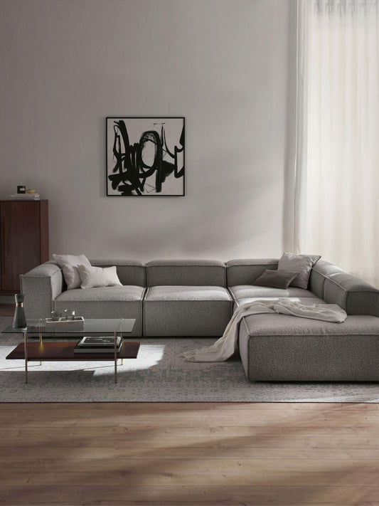 Lennox Modular XL Bouclé Corner Sofa (4-Seater)