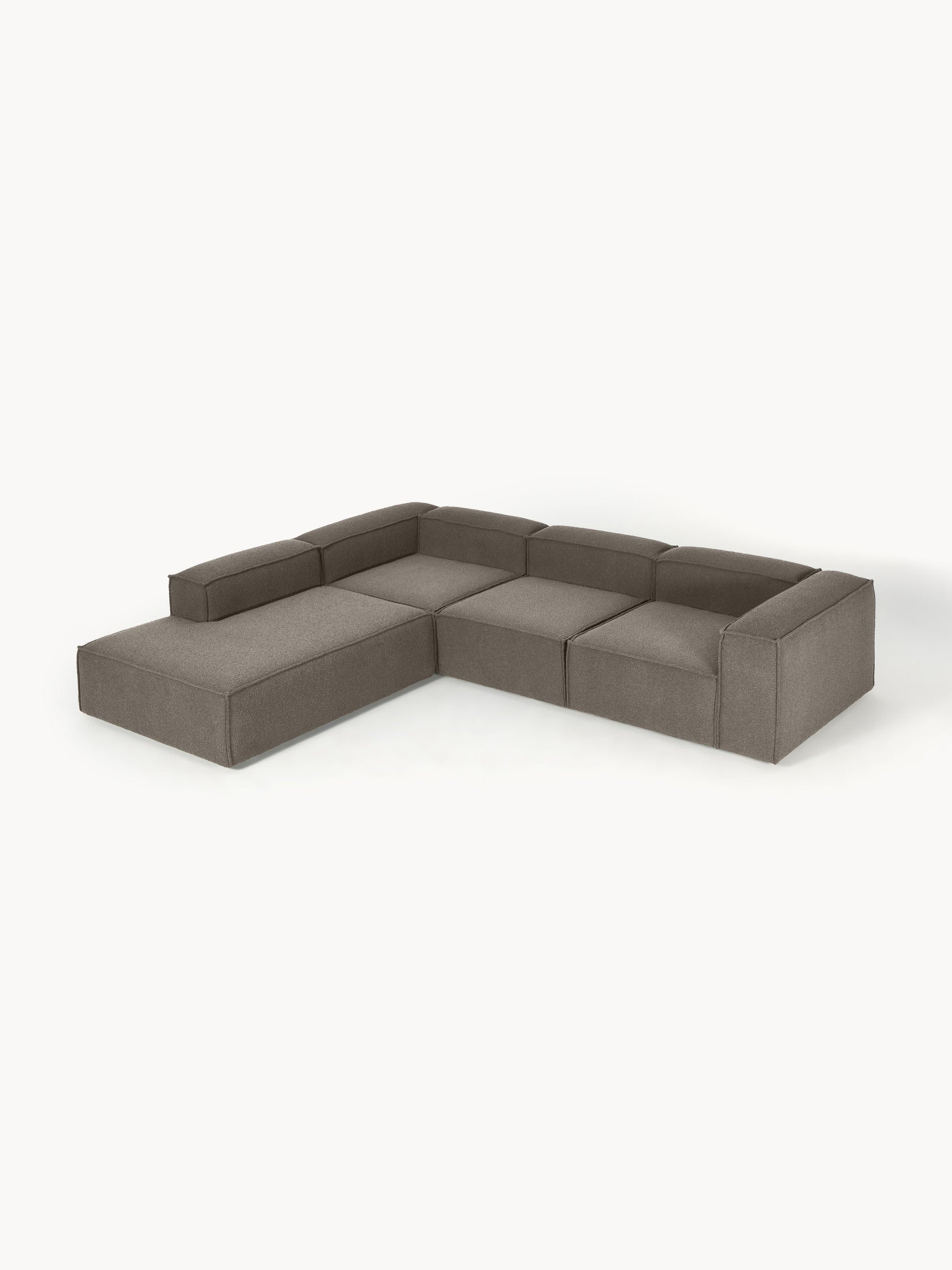 Lennox Modular XL Bouclé Corner Sofa (4-Seater)
