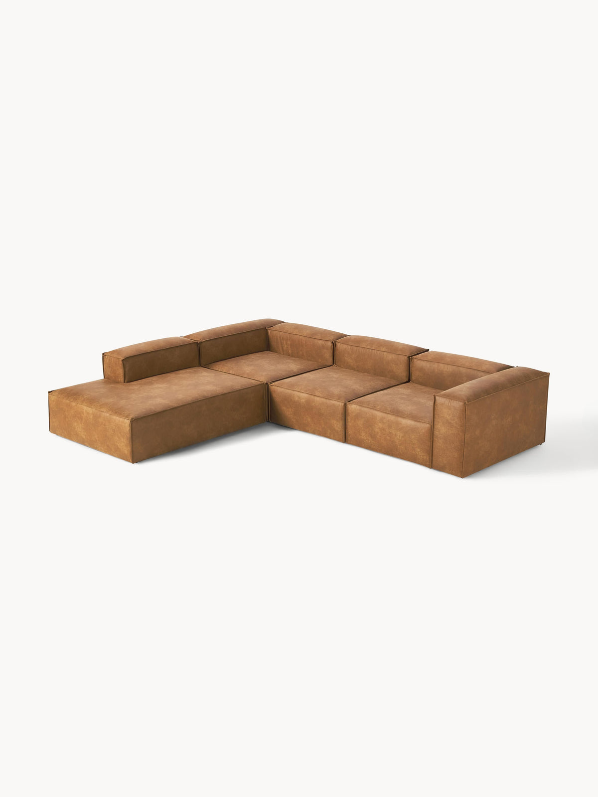 Lennox Modular XL Corner Sofa (4-Seater) in Leather