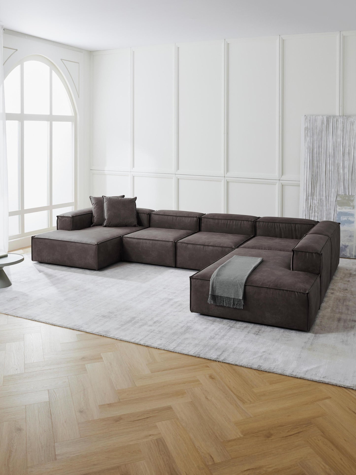 Lennox Modular XL Leather Sofa