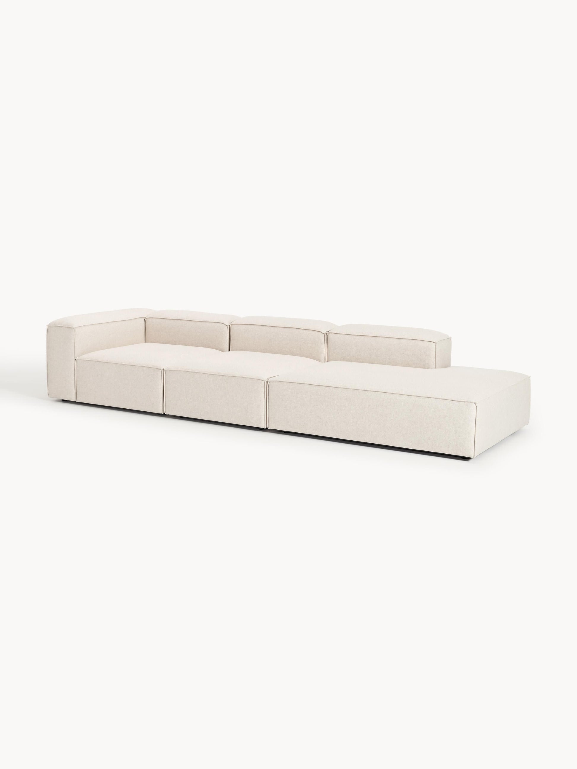 Lennox Modular XL Ottoman in Linen Blend