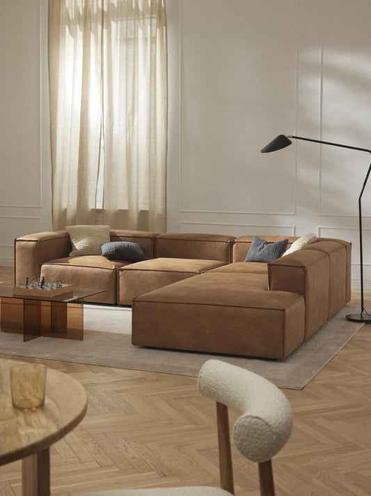 Lennox Ottoman Module in Leather