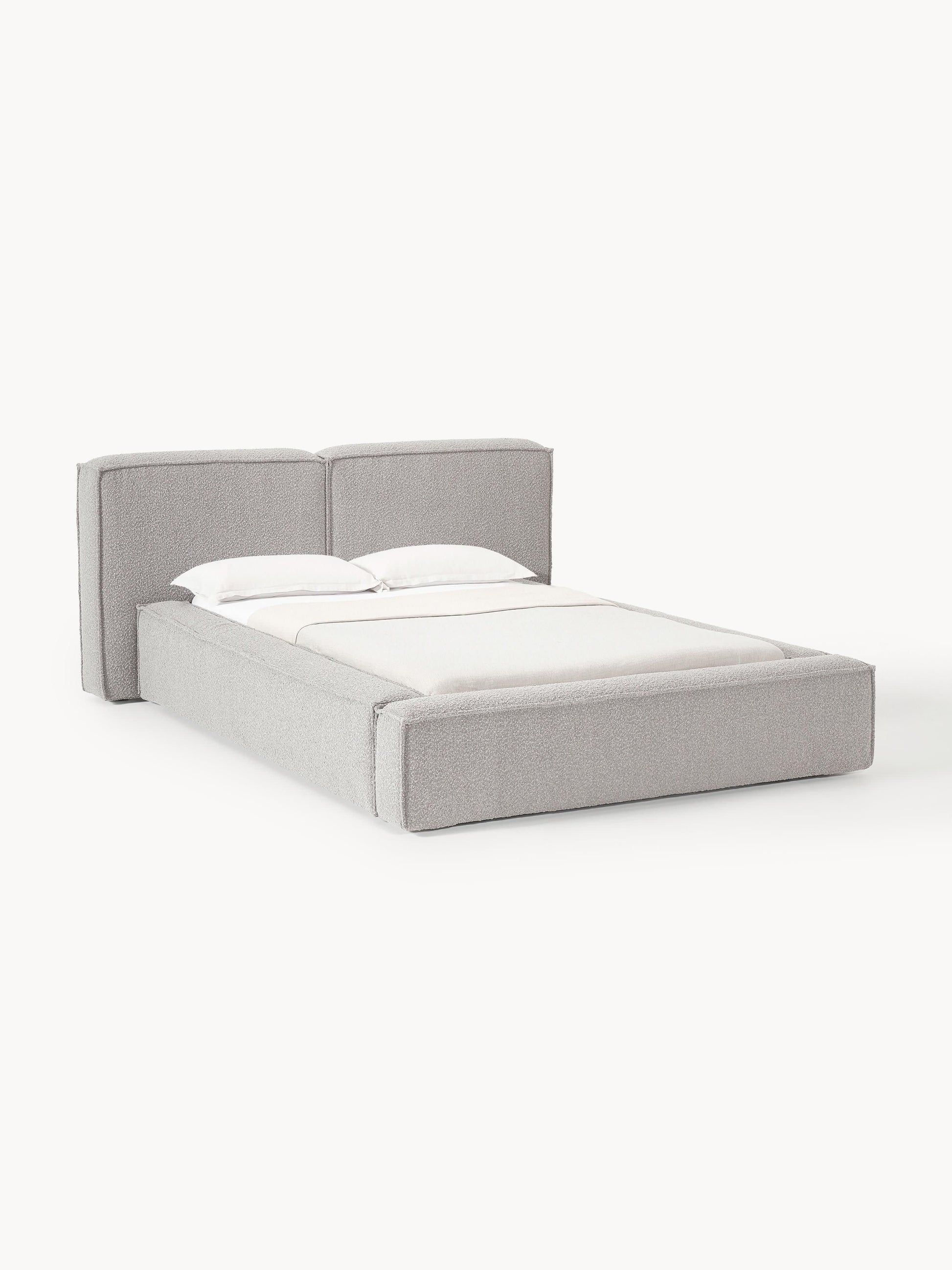 Lennox Upholstered Bed in Bouclé