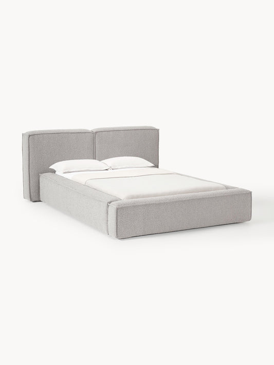 Lennox Upholstered Bed in Bouclé