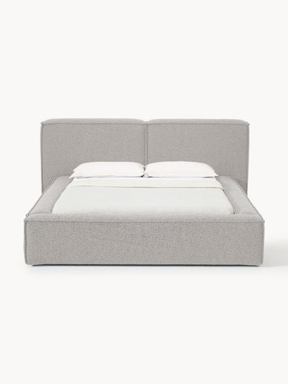 Lennox Upholstered Bed in Bouclé
