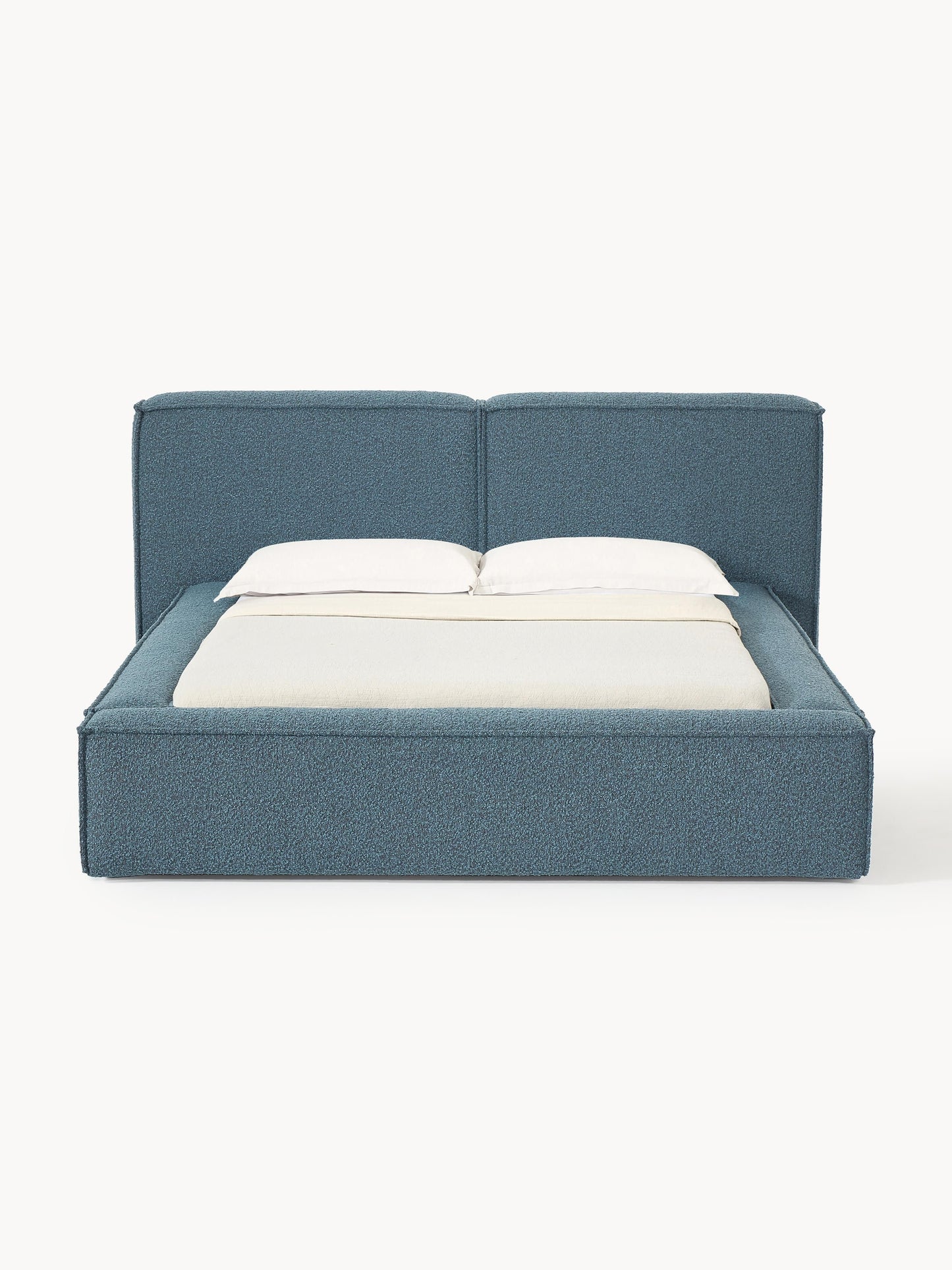 Lennox Upholstered Bed in Bouclé