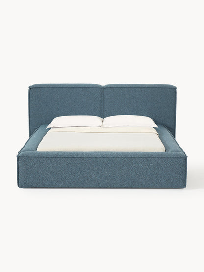 Lennox Upholstered Bed in Bouclé