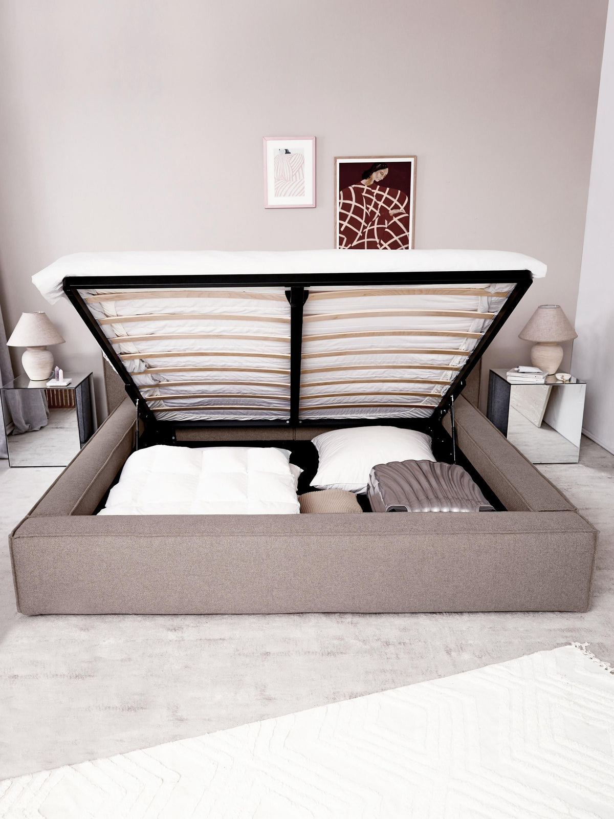 Lennox Upholstered Storage Bed