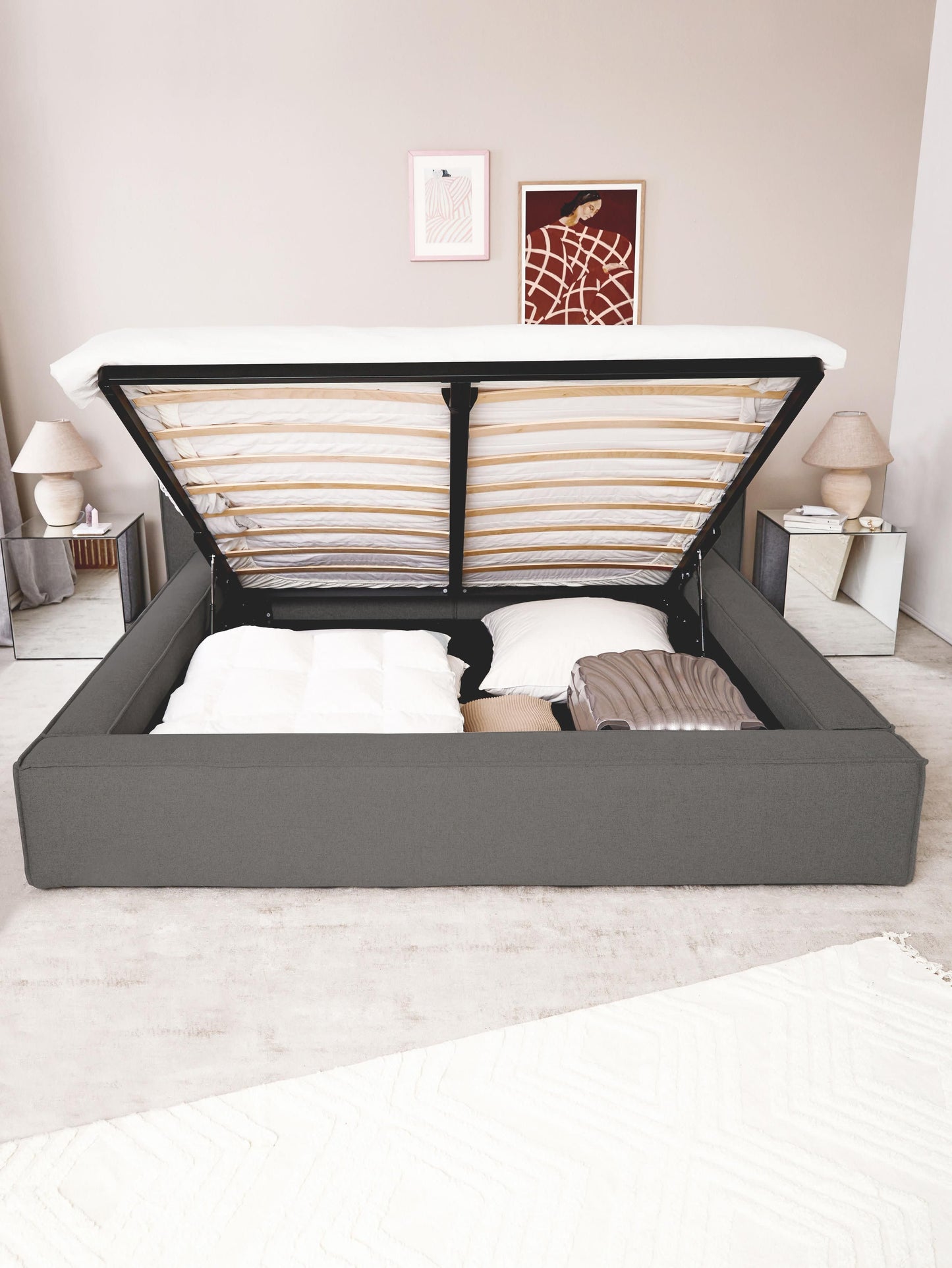 Lennox Upholstered Storage Bed