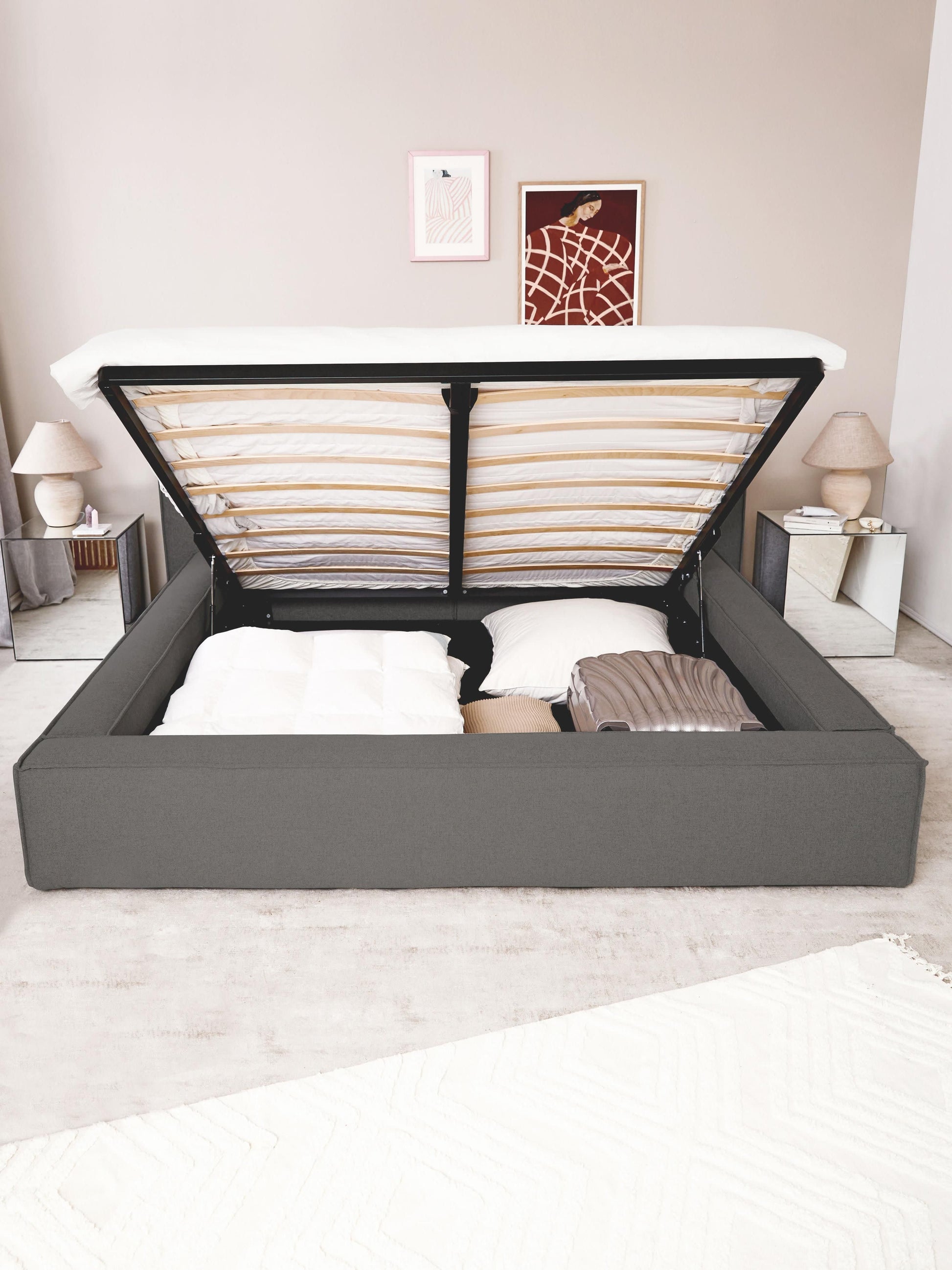Lennox Upholstered Storage Bed