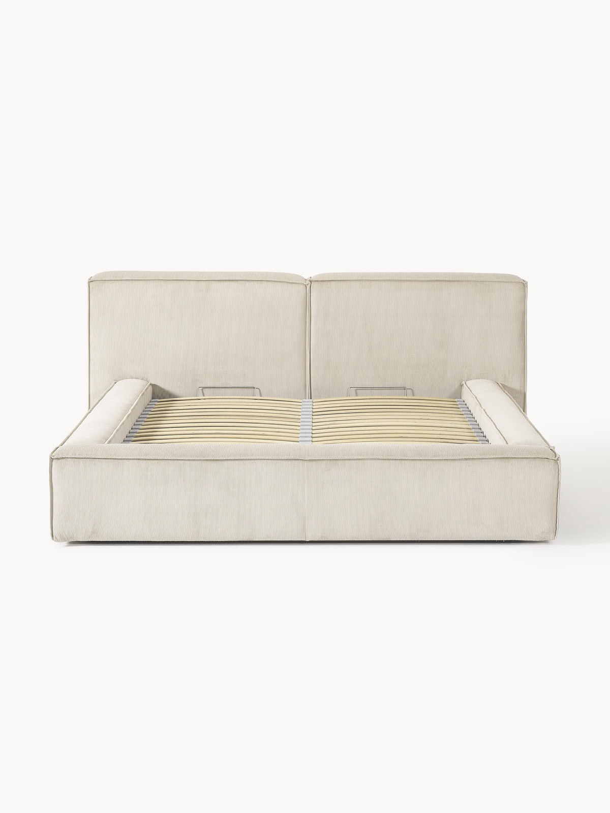 Lennox Upholstered Storage Bed in Corduroy