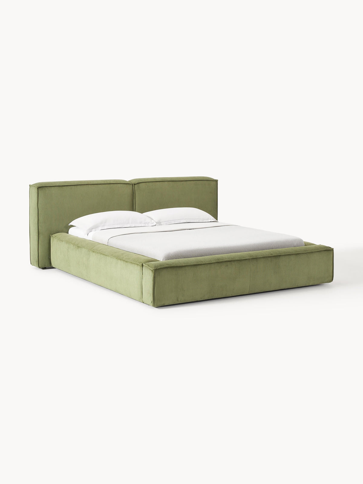 Lennox Upholstered Storage Bed in Corduroy