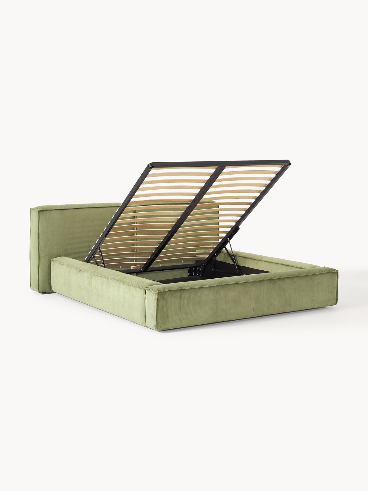 Lennox Upholstered Storage Bed in Corduroy