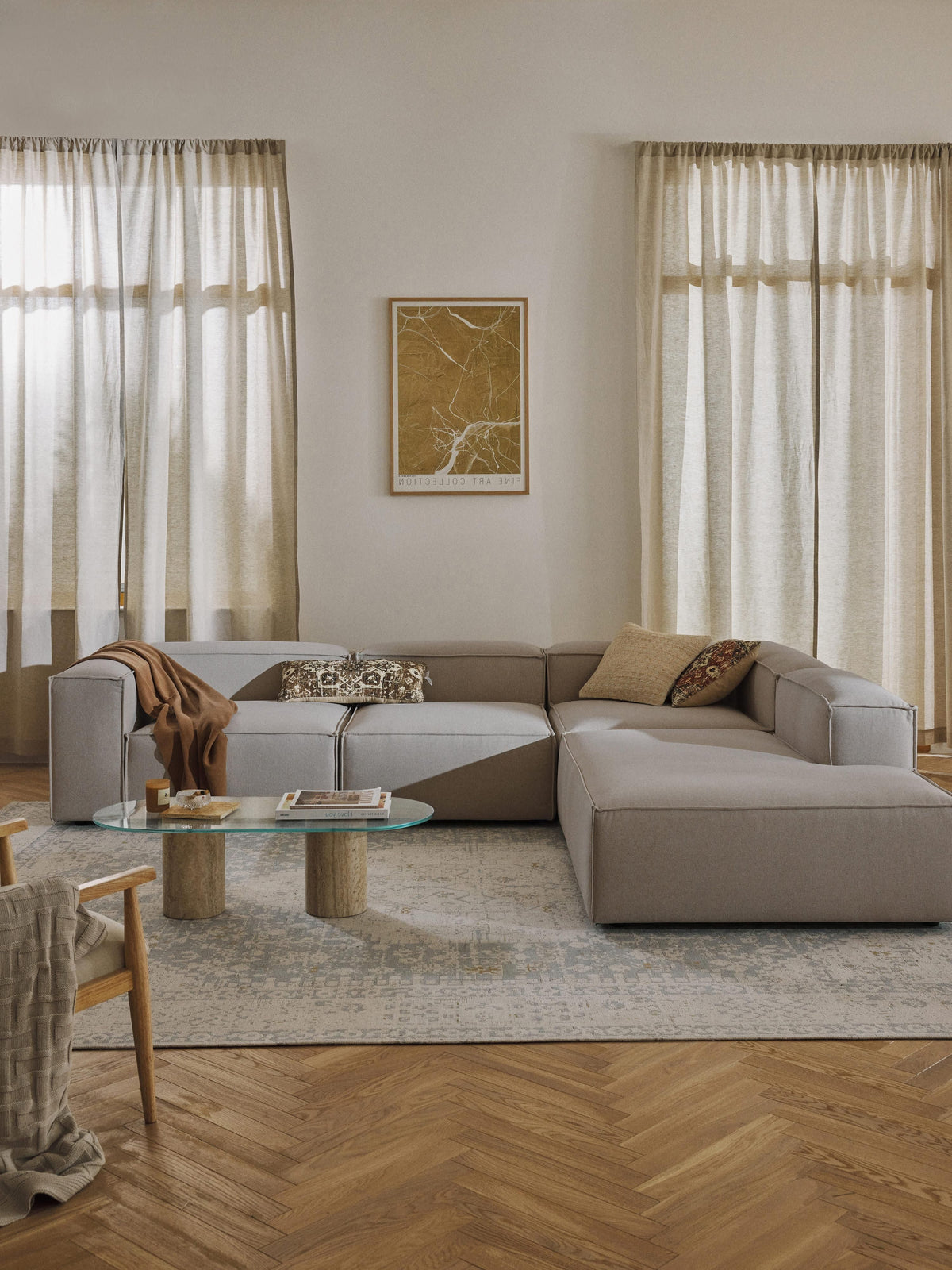 Lennox XL Modular Corner Sofa (4-Seater)