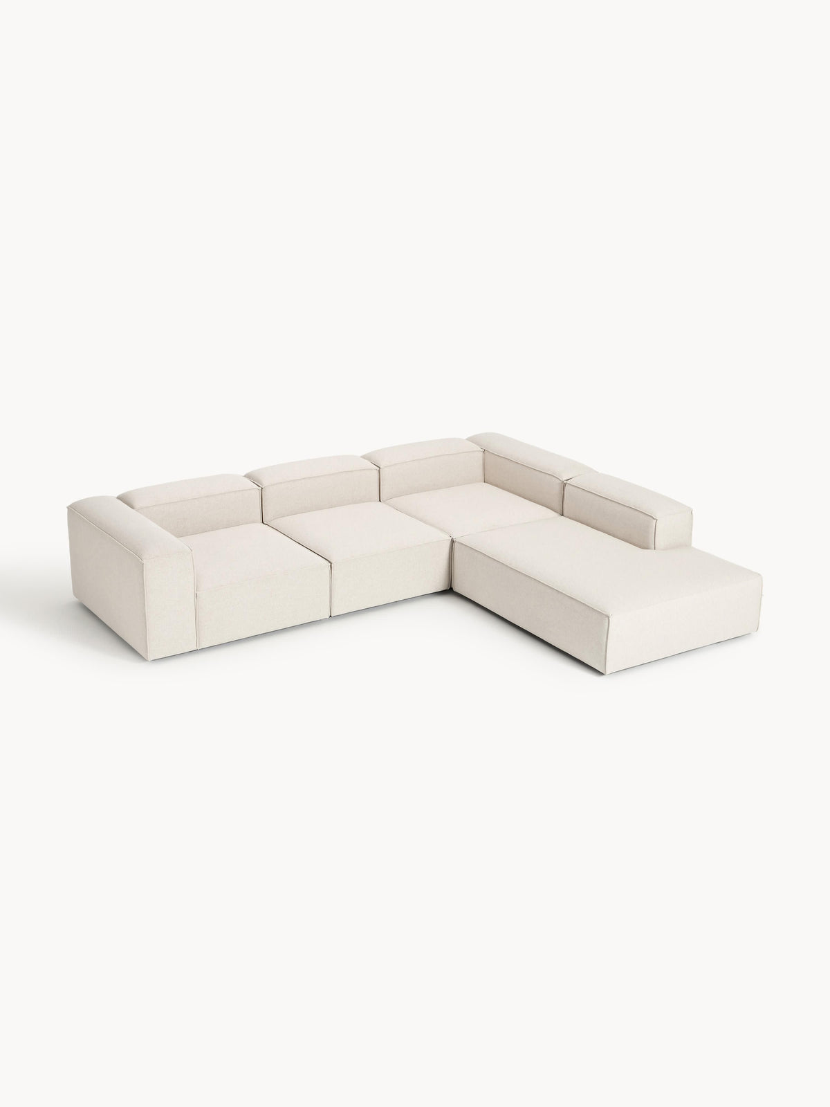 Lennox XL Modular Corner Sofa (4-Seater) in Linen Blend