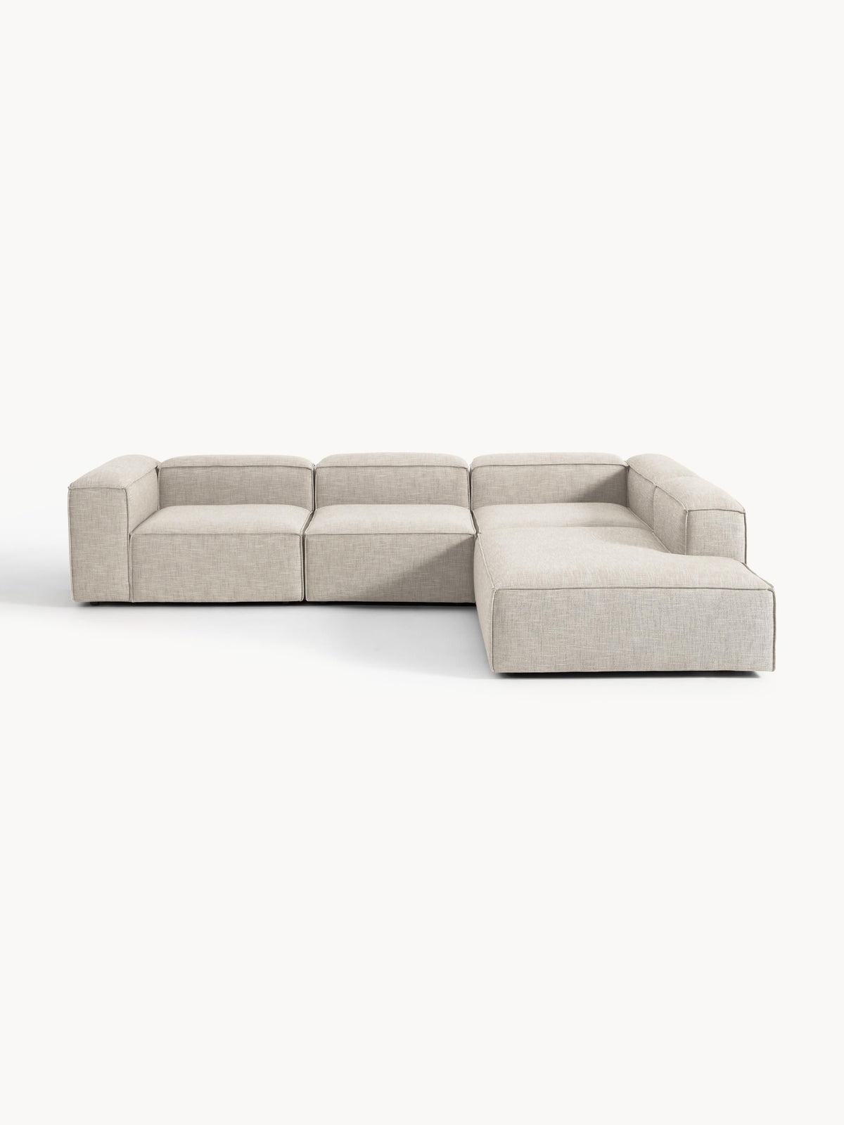 Lennox XL Modular Corner Sofa (4-Seater) in Linen Blend