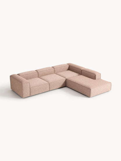 Lennox XL Modular Corner Sofa (4-Seater) in Linen Blend