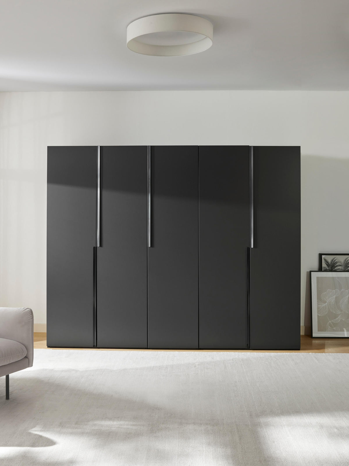 Leonor Modular Hinged-Door Wardrobe, 250 cm Wide, in Various Sizes