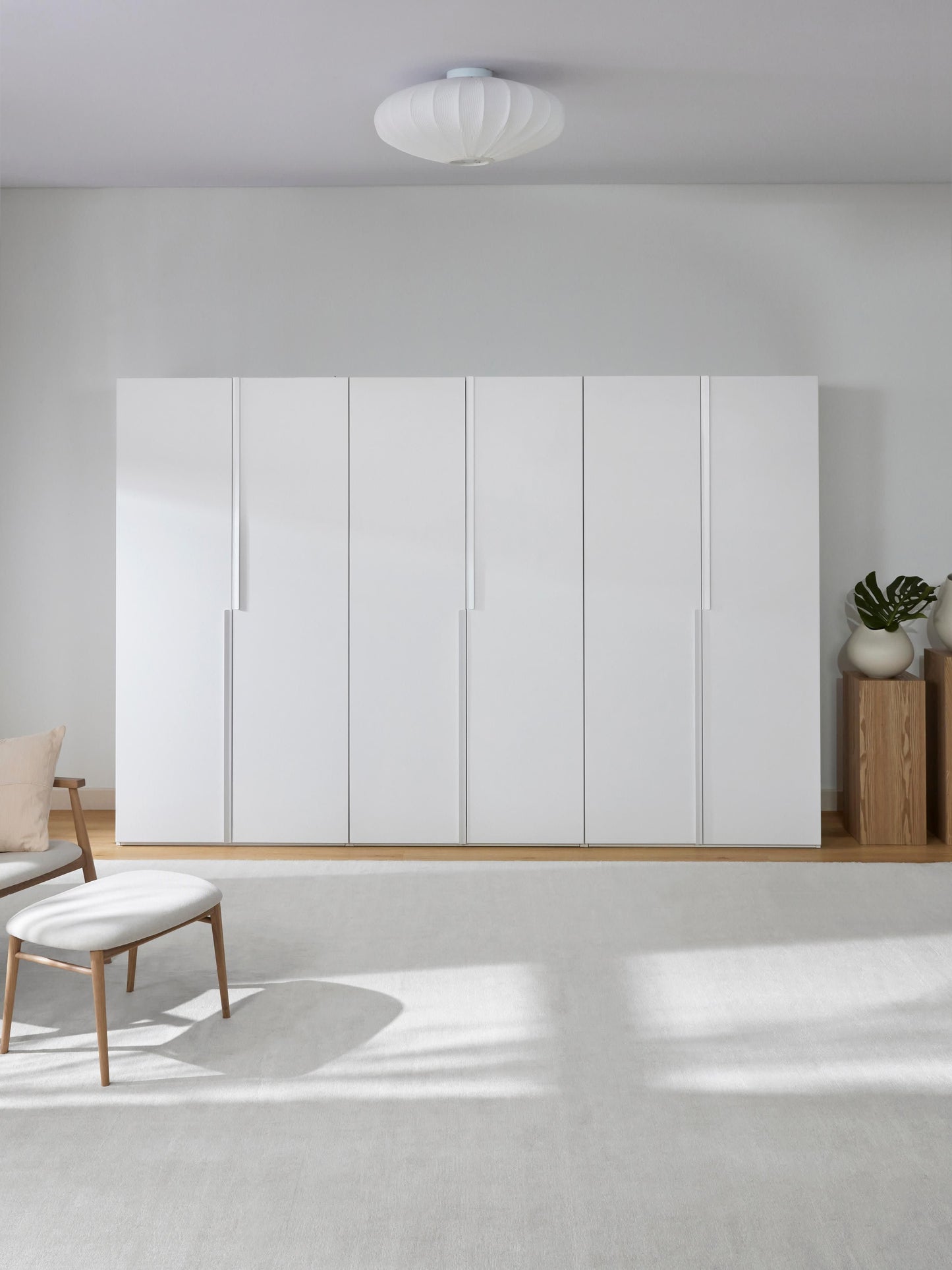 Leonor Modular Hinged-Door Wardrobe, 300 cm Wide, in Various Sizes