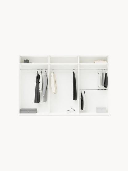 Leonor Modular Hinged-Door Wardrobe, 300 cm Wide, in Various Sizes