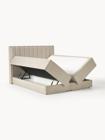 Livie Box Spring Bed with Storage