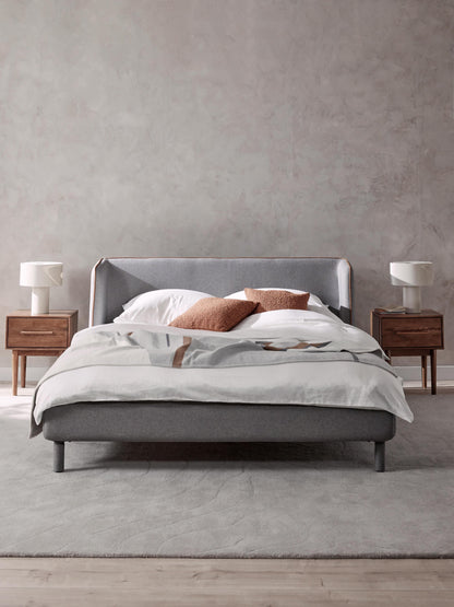 Lumar Upholstered Bed with Headboard