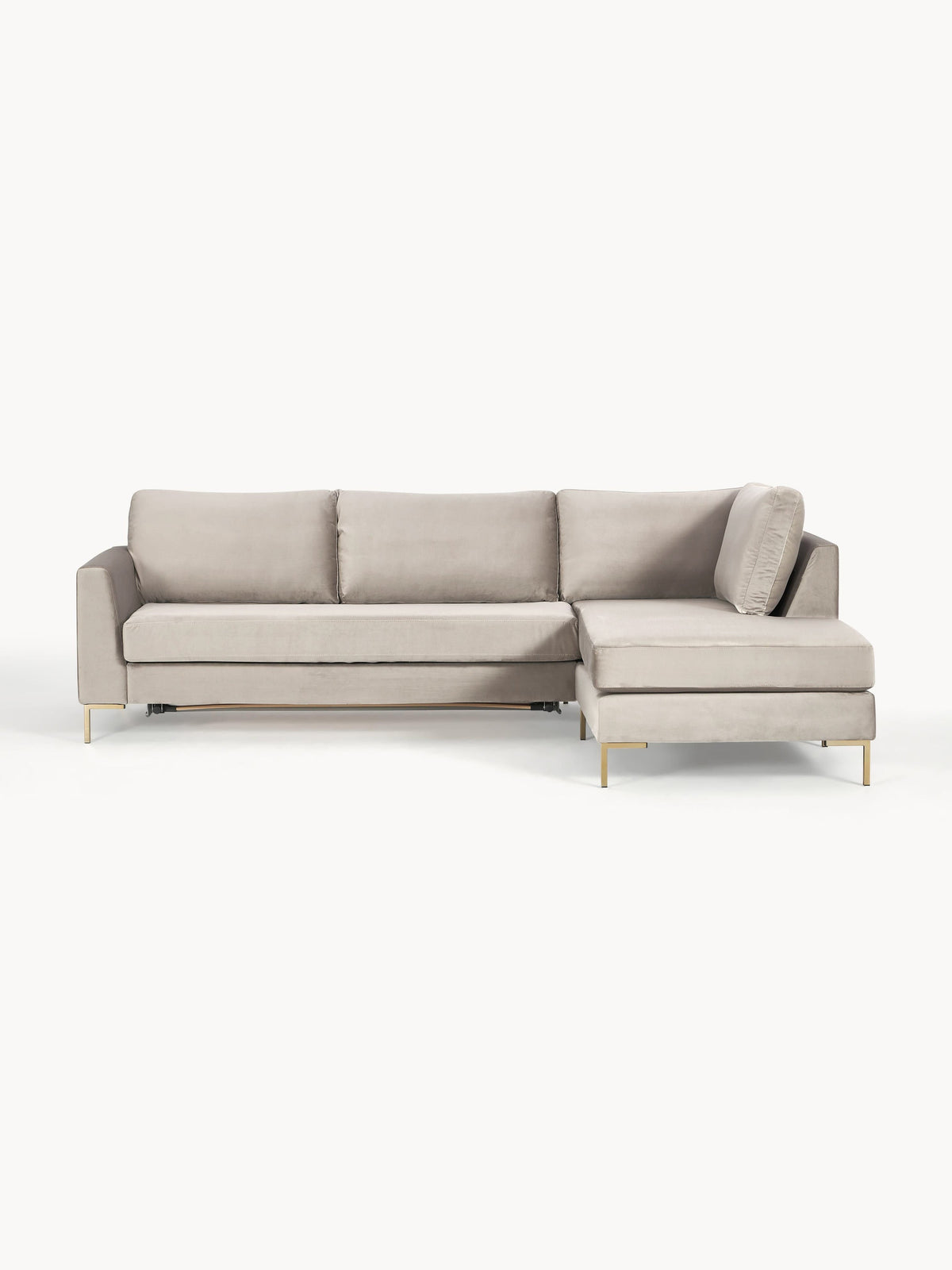 Lunara Velvet Sofa Bed with Mattress, 3-Seater