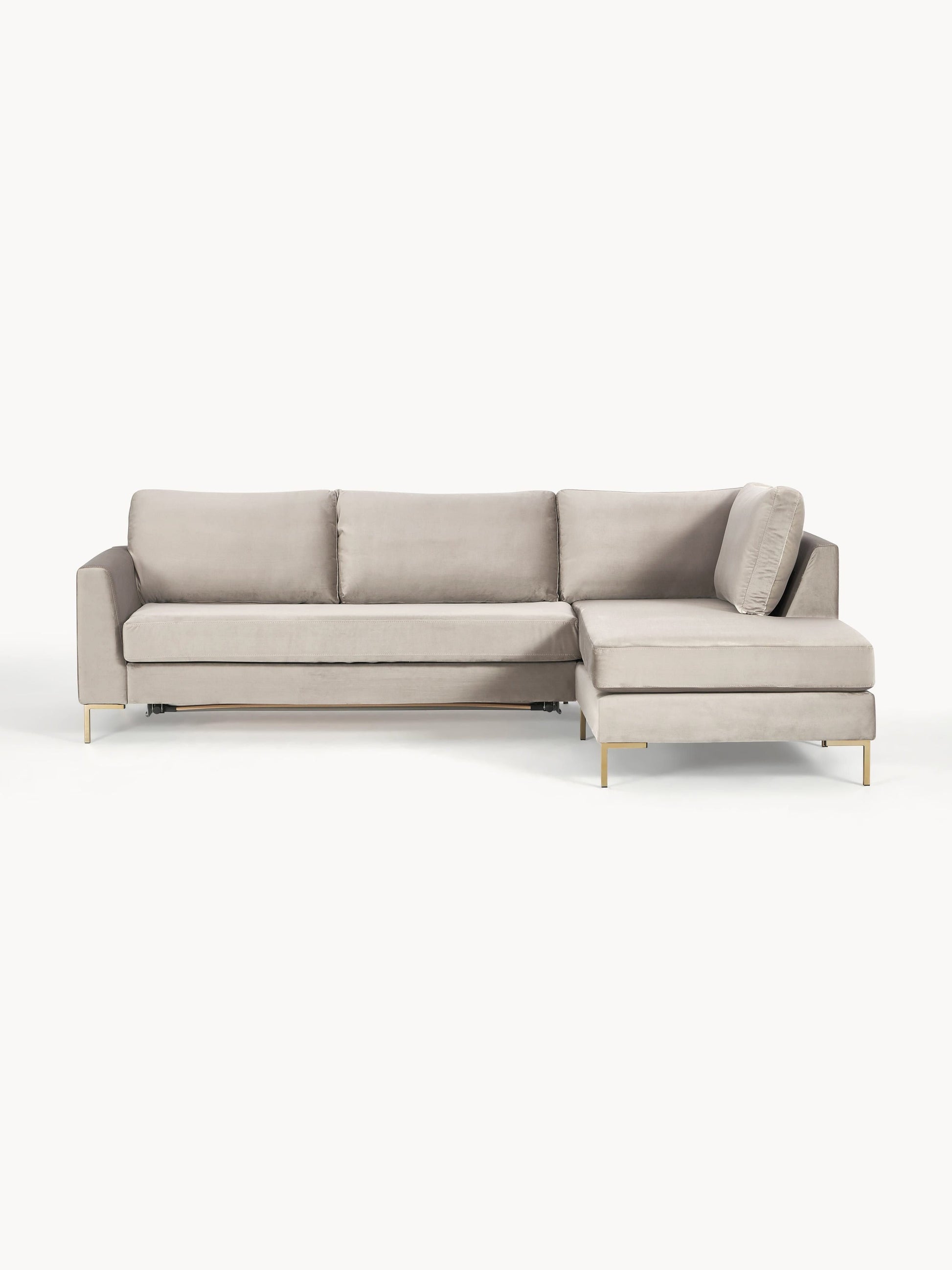Lunara Velvet Sofa Bed with Mattress, 3-Seater