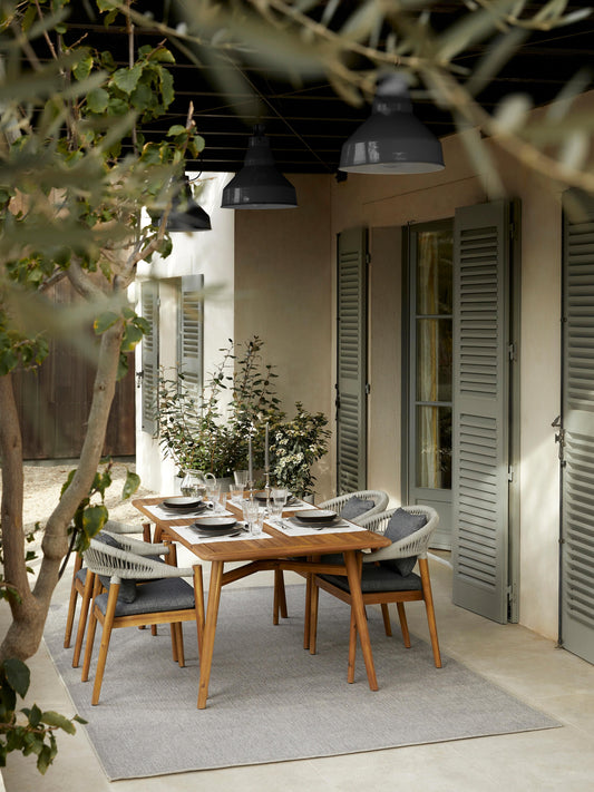 Marcen Garden Table in Acacia Wood, 180 x 90 cm