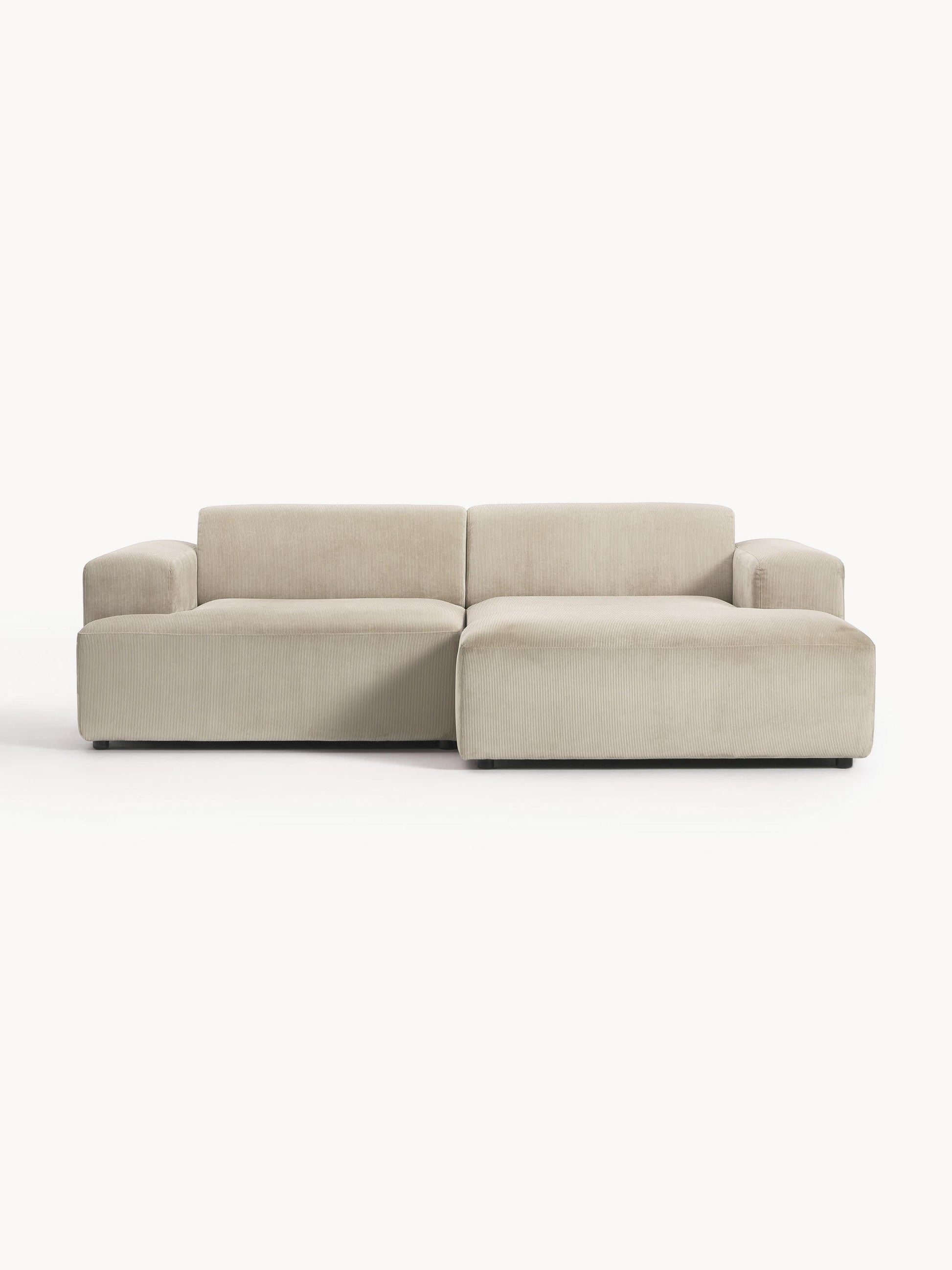 Melvie Corner Sofa in Corduroy (3-Seater)