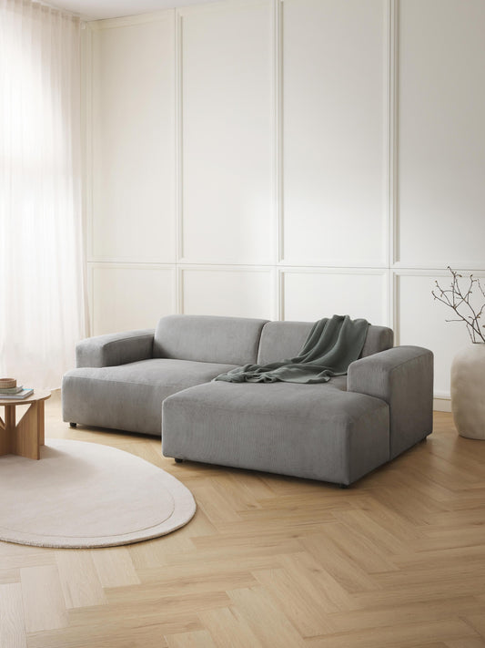 Melvie Corner Sofa in Corduroy (3-Seater)