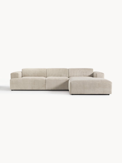 Melvie Corner Sofa in Corduroy (4-Seater)