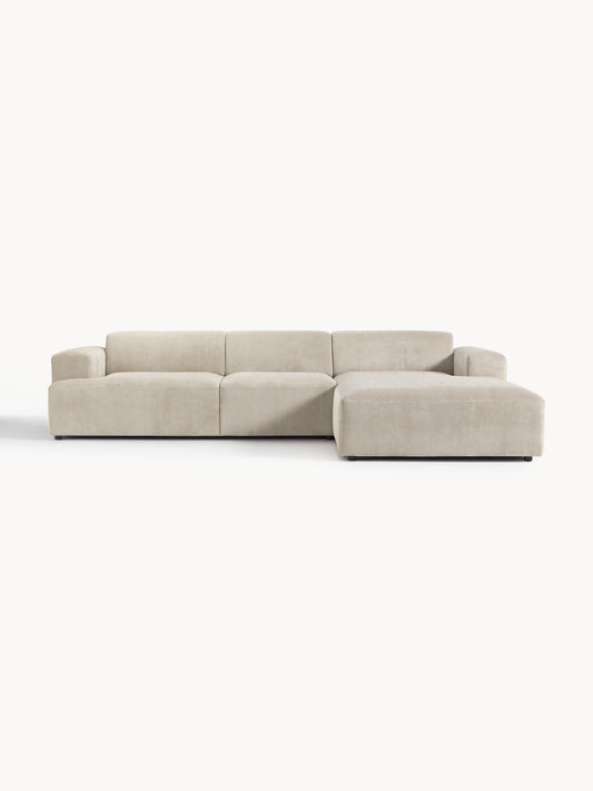 Melvie Corner Sofa in Corduroy (4-Seater)