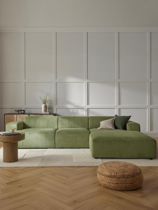 Melvie Corner Sofa in Corduroy (4-Seater)