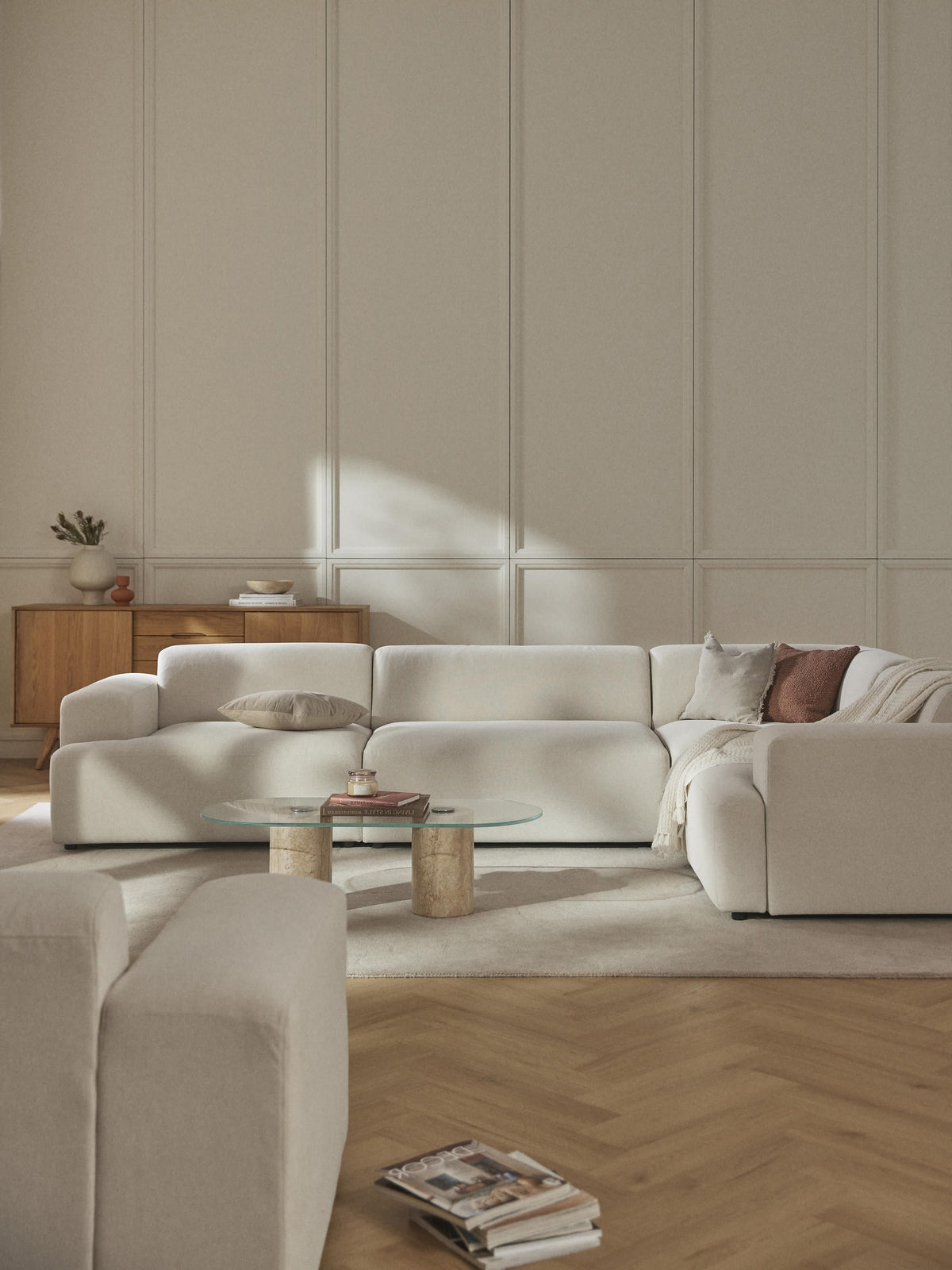 Melvie Large Corner Sofa, 4-Seater