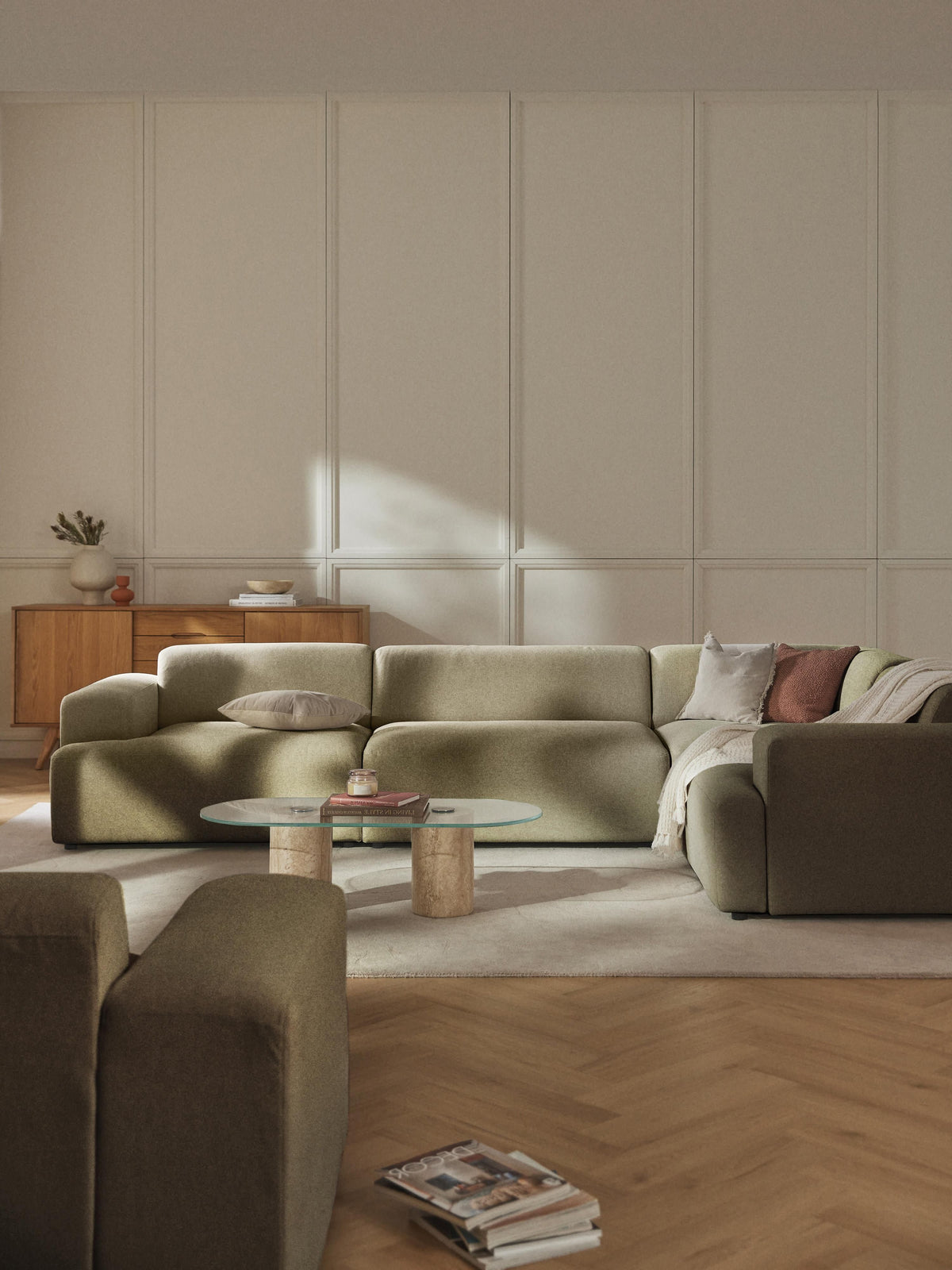 Melvie Large Corner Sofa, 4-Seater