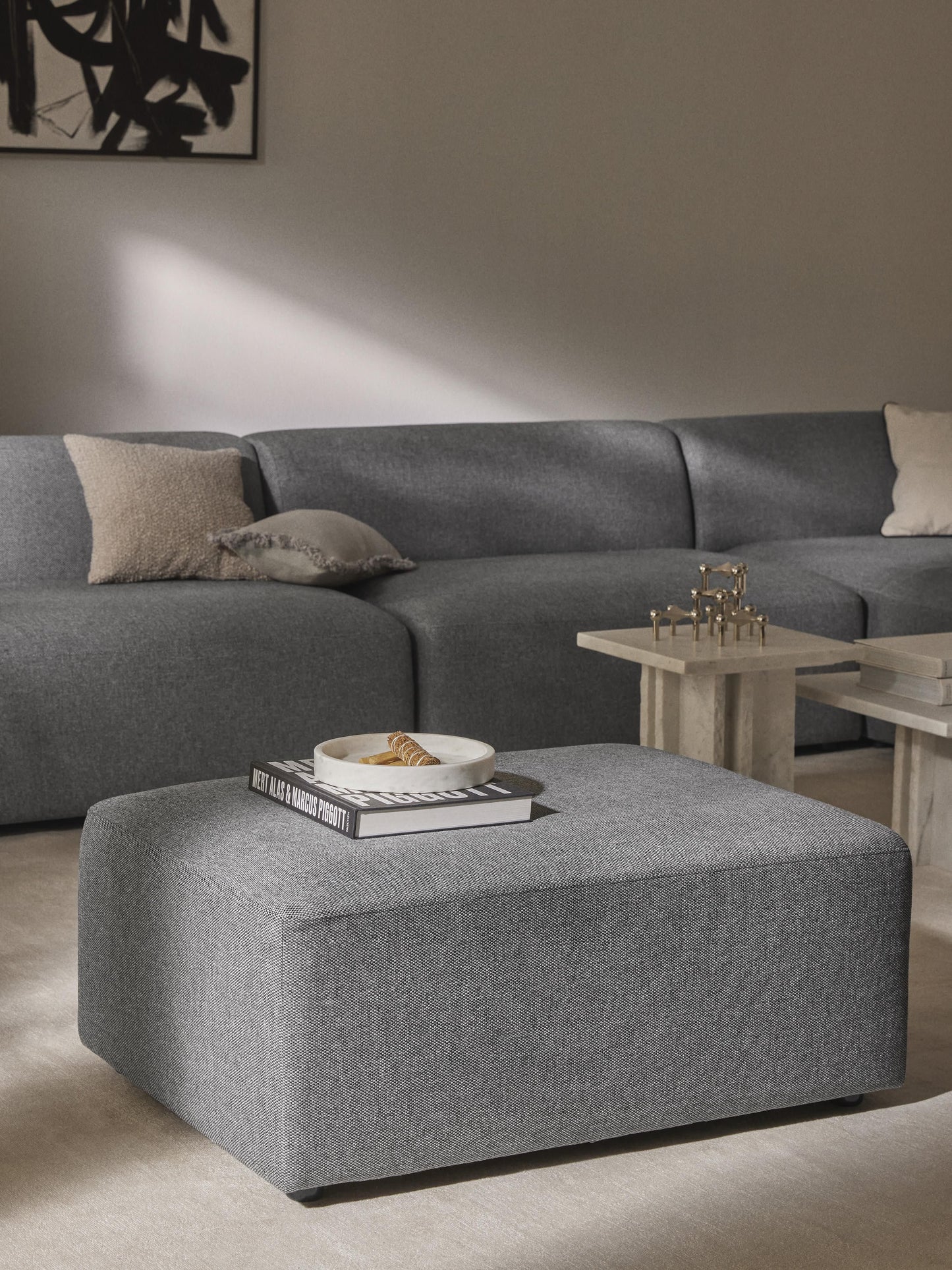 Melvie Stool, Size W 99 x D 72 cm