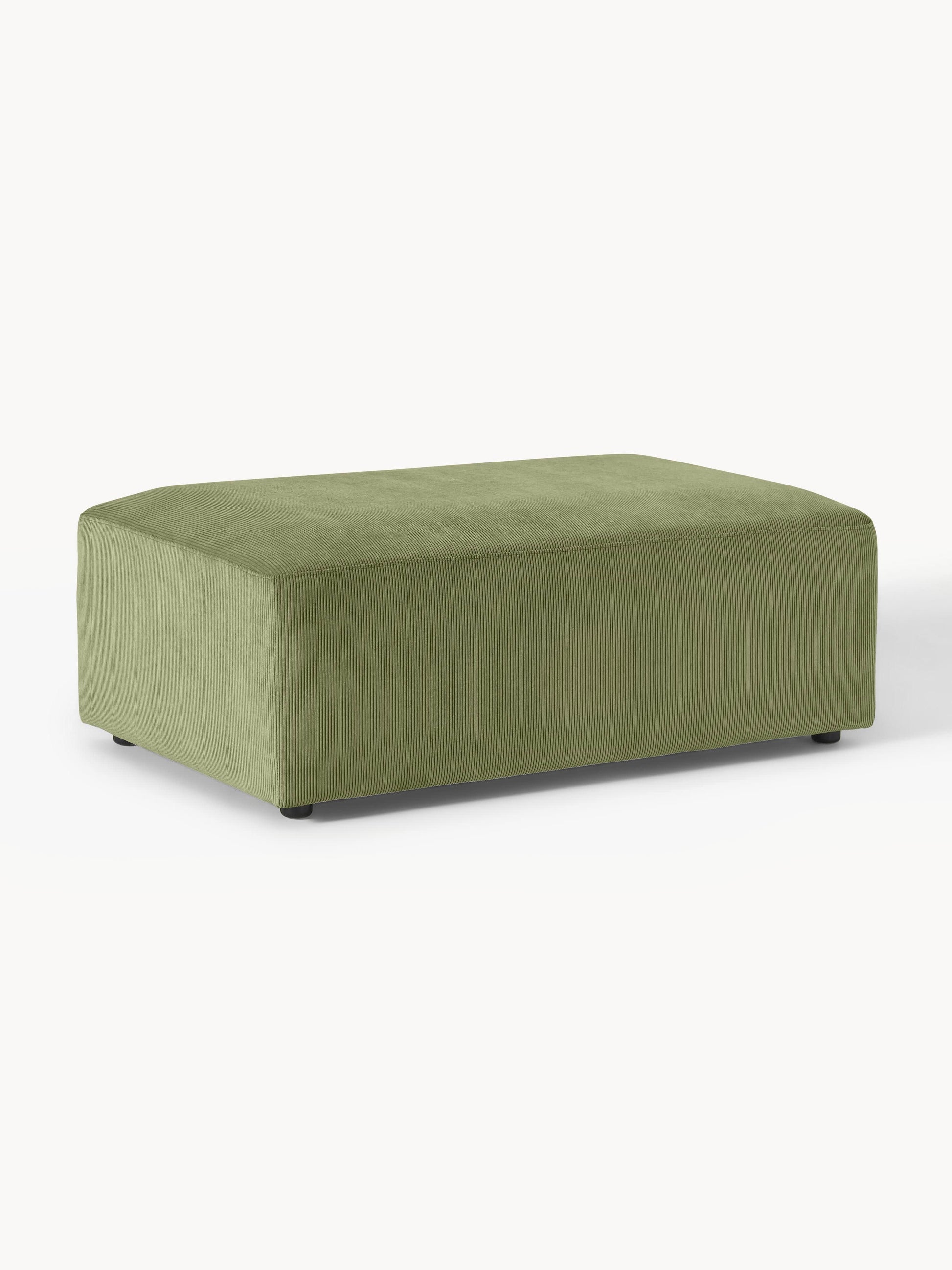 Melvie XL Corduroy Ottoman, W 116 x D 72 cm