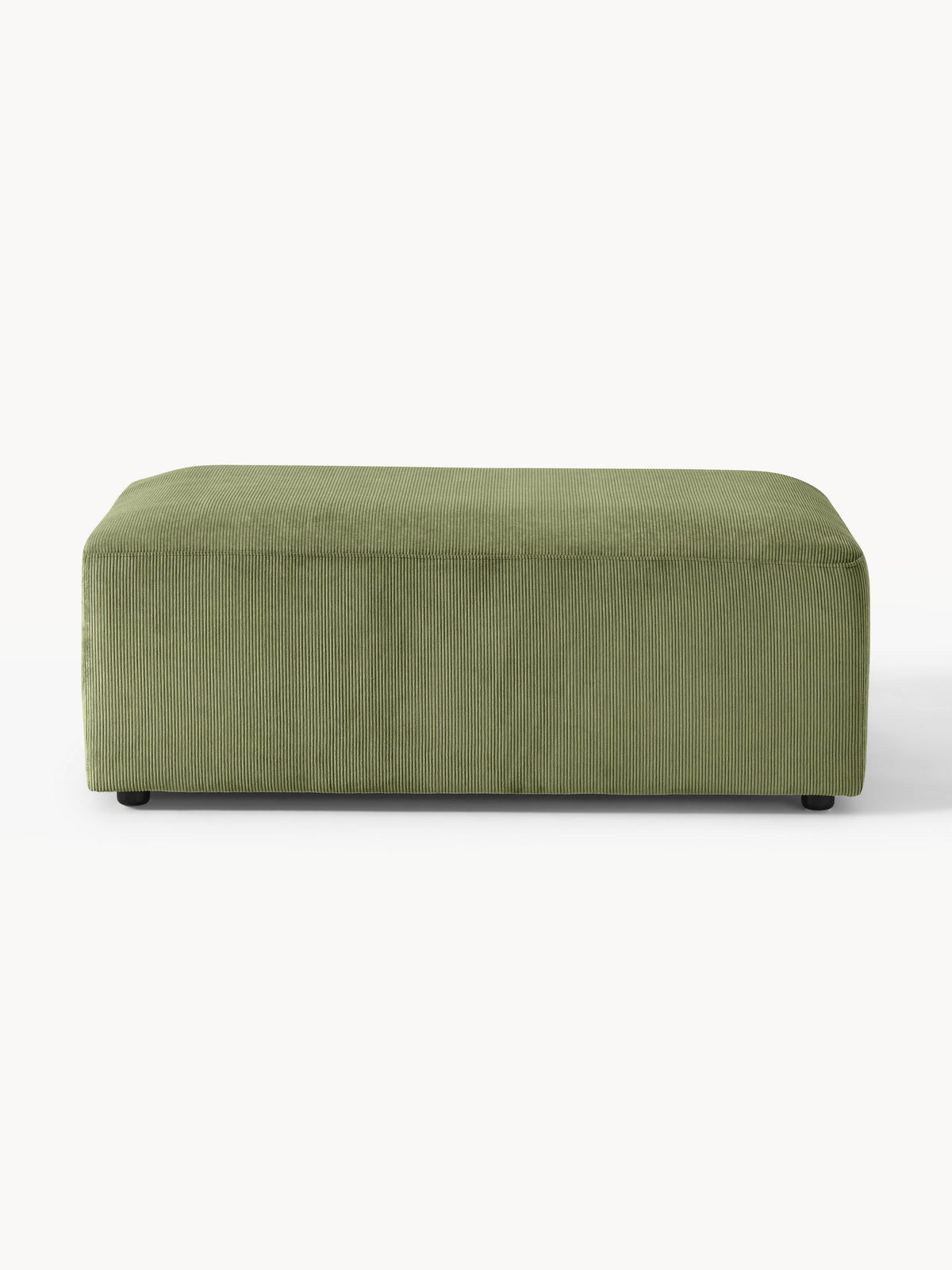 Melvie XL Corduroy Ottoman, W 116 x D 72 cm