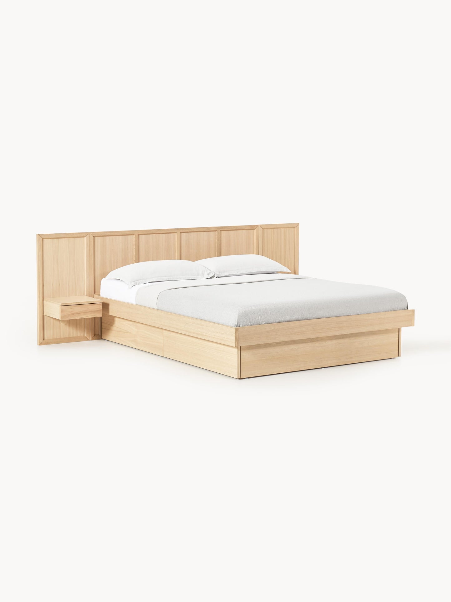Nanton Wooden Bed with Bedside Tables and Headboard