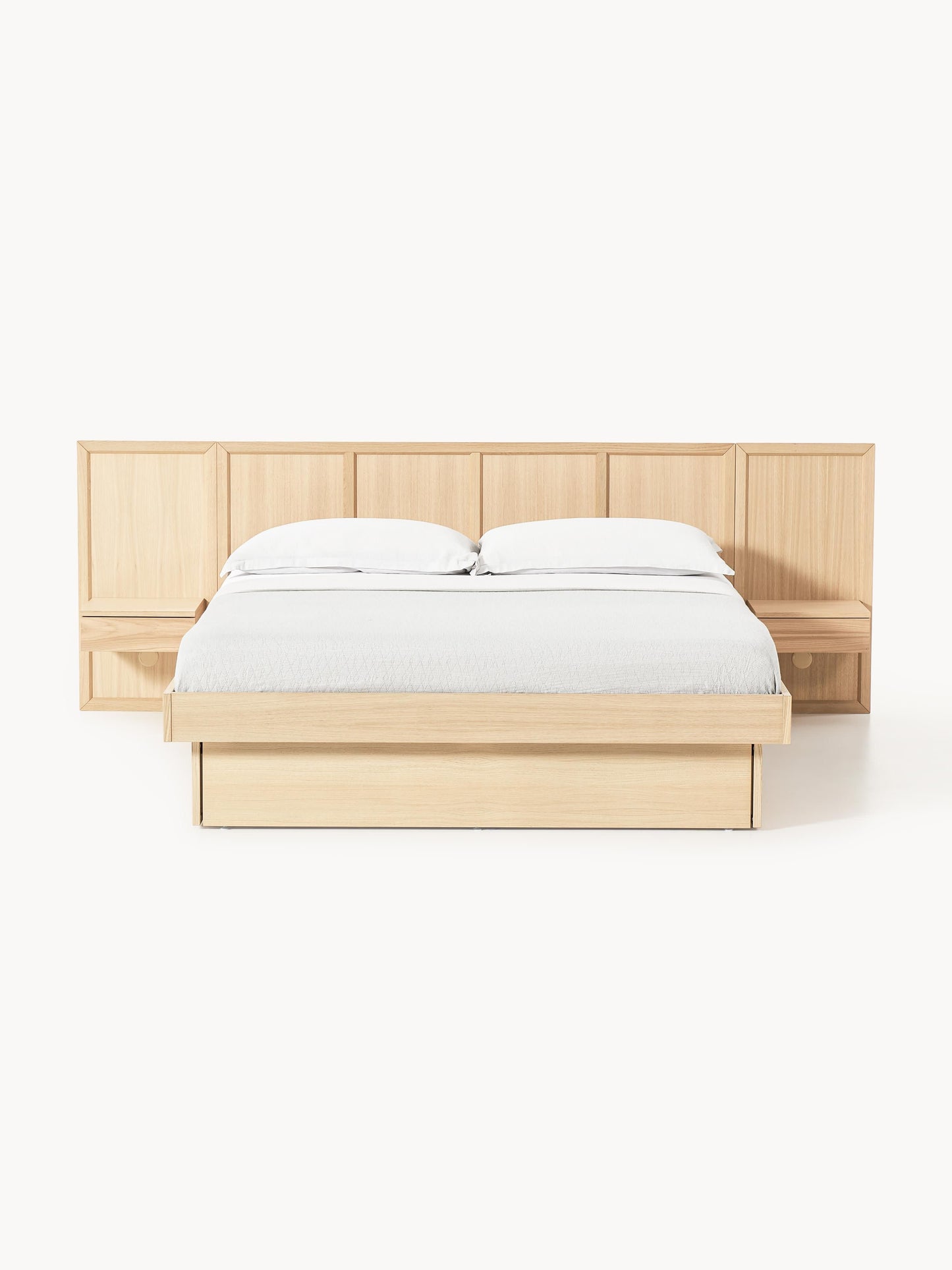 Nanton Wooden Bed with Bedside Tables and Headboard
