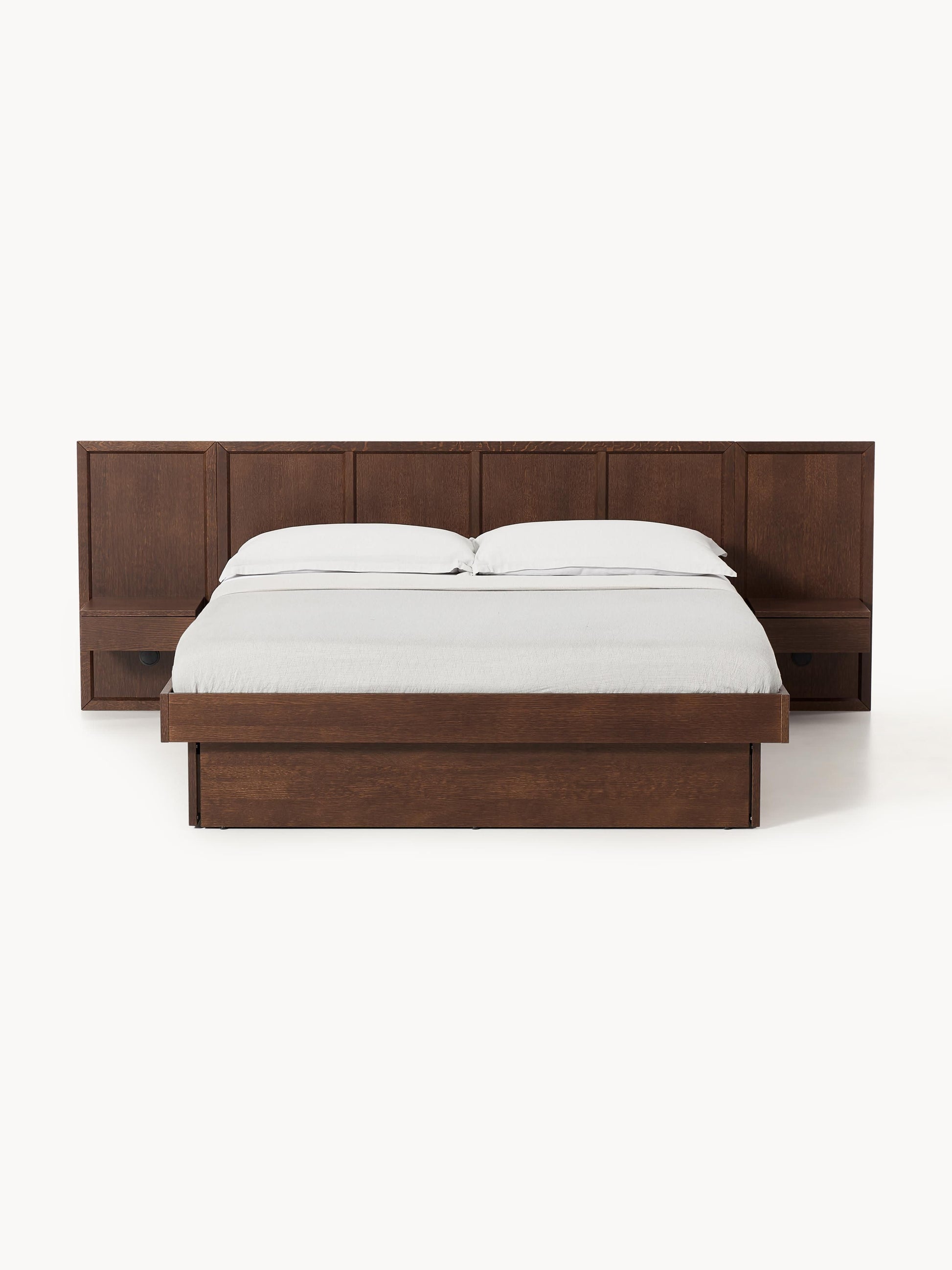Nanton Wooden Bed with Bedside Tables and Headboard