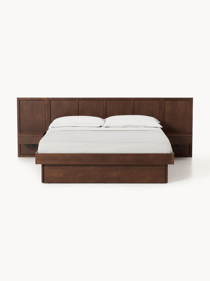 Nanton Wooden Bed with Bedside Tables and Headboard