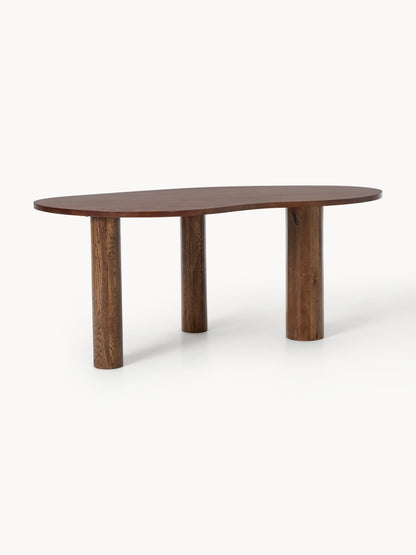 Naruno Dining Table in Oak with Organic Shape, in Various Sizes
