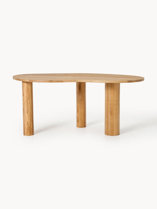 Naruno Dining Table in Oak with Organic Shape, in Various Sizes